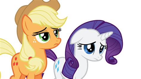 Emotional Applejack And Rarity By The Queen Of Cookies On Deviantart