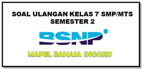 Materi pembelajaran mata pelajaran prakarya untuk kelas ix/9 (sembilan) semester genap salah satunya adalah kerajinan dari bahan keras. File Soal Ulangan Harian I Bahasa Inggris Kelas VII ...