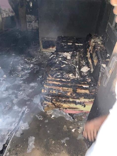 He may hide as long as he wants. Sunday Igboho's house in Ibadan set Ablaze (Photos and ...