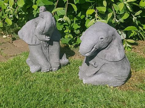 Elephants X2stone Garden Ornament In Sheldon West Midlands Gumtree