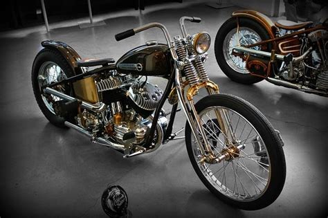 Harley Davidson Ulh Flathead 40s Bobber Bikes Custom Bikes Cool