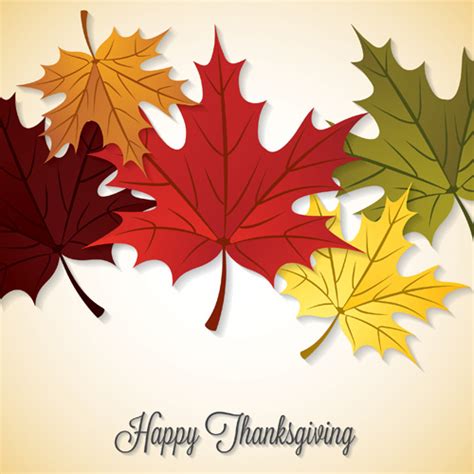 Thanksgiving Background With Maple Leaf Vector Design Free Vector In