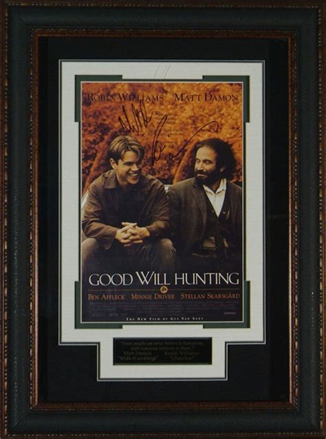 Will hunting, a janitor at m.i.t., has a gift for mathematics, but needs help from a psychologist to find the very first day of the shooting, matt damon and ben affleck started crying out of happiness, because it was a scene between robin. 27 best Movie Memorabilia images on Pinterest | Man cave ...