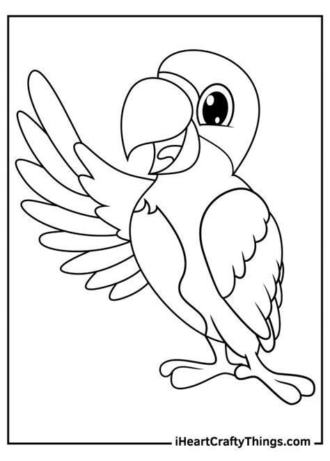 Printable Parrots Coloring Pages Updated 2023