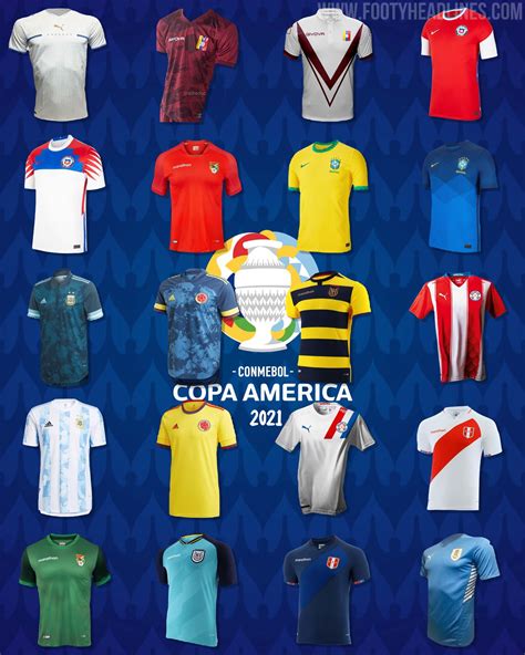 2021 Copa América Kit Overview All Teams Kits Footy Headlines