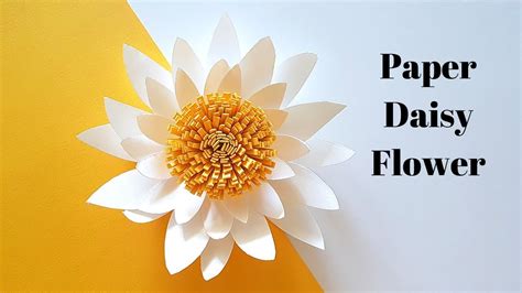 How To Make Paper Daisy Flowers Easy Small Paper Flower Tutorial