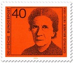 Gertrud Bäumer (Frauenrechtlerin), Briefmarke 1974