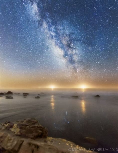 A Super Bright Milky Way Over The Pacific Ocean This Image Was Taken