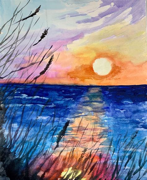 Session Adult Watercolor Painting Workshop How To Paint An Ocean
