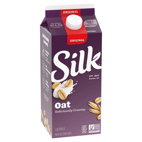 Silk Oat Yeah The Plain One Oat Milk Shop Milk At H E B