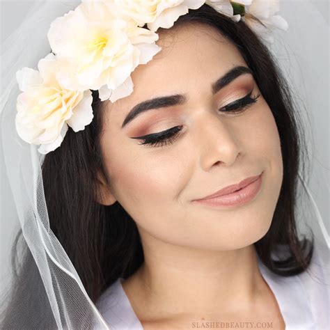 Fall Bride Makeup Tutorial Warm Eyes And Glowing Skin Slashed Beauty