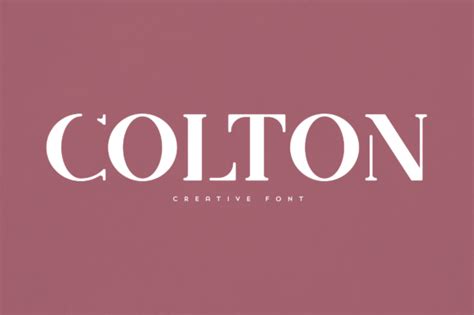 Colton Font By Vladfedotovv · Creative Fabrica