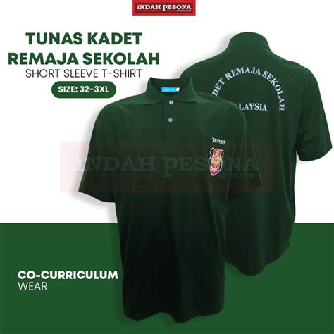 Baju Tunas Kadet Remaja Sekolah Cotton Lengan Pendek Tkrs Uniform