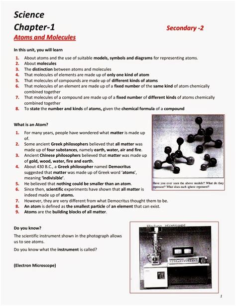 Science form 1 easy exercise for form 1. Secondary Two (Science notes and exercises): Science ...