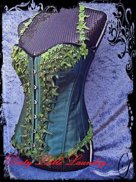 Poison Ivy Corset Sexy Halloween Costume By Dirtylittlelaundry 15500