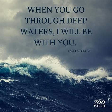 Isaiah When You Go Through Deep Waters I Will Be With You