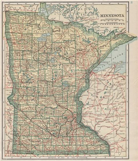 Minnesota Antique And Vintage Maps And Prints