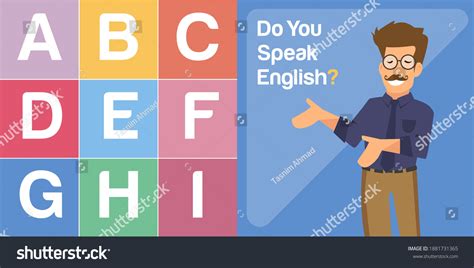 Concept Studying English Do You Speak Stock Vector Royalty Free