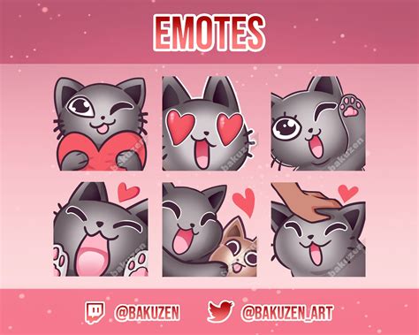 Heart Emote Discord Emotes Black Bunny Twitch Channel Gaming Room