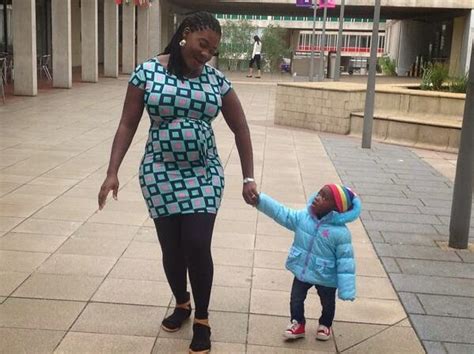 Heavily Pregnant Mercy Johnson Spotted In London With Her Daughter