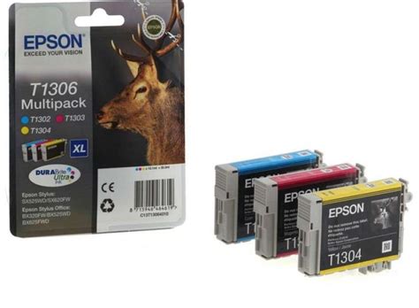 Cyan, magenta, gelb • kapazität: Epson T1306 Multipack Ink Cartridge