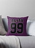 "Alita - 99 - Black - Battle Angel Moterball Jersey" Throw Pillows by ...