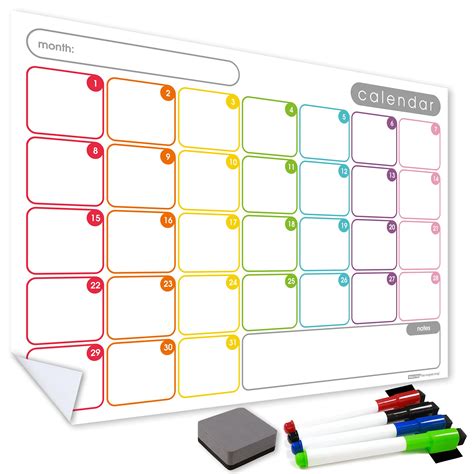Buy Walltac Wall Planner And Dry Erase Monthly A3 Reusable Removable