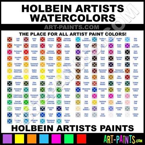 Holbein Watercolor Chart Pastel Watercolor Pastel Painting