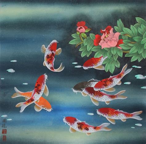 My Dreams Koi Fish Chinese Paintings