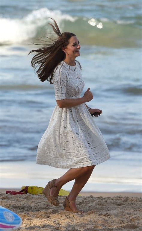 Kate Middleton White Dress The Duchess Stuns In £275 White Eyelet