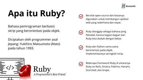Mengenal Bahasa Pemrograman Ruby Riset