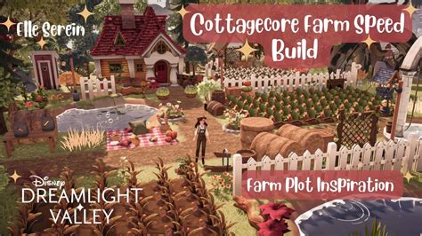 Cottagecore Farm Plot Speed Build 🌼🌱 In Disney Dreamlight Valley Youtube