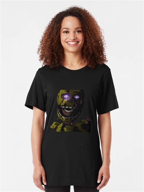 Creepy Springtrap Design Fnaf T Shirt By Ladyfiszi Redbubble