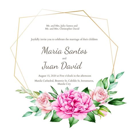 These layouts typically mix several types of old style typefaces and incorporate interesting word shapes and ornate line. Filipino Wedding Invitation Sample | Onvacationswall.com