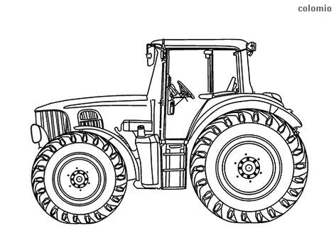 Gehst du auch so gerne in den streichelzoo? Dibujos Para Colorear De Tractores Con Remolque ...