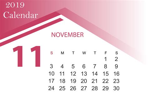 Pin On November 2019 Calendars
