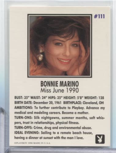 Bonnie Marino Miss June Playboy Auto Mlcd