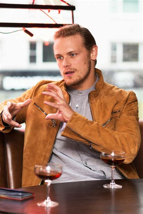 Hot Guycold Drink Elle Magazine Interview With Sam Heughan
