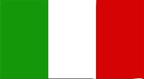 The italian flag is based on the french tricolore, although the original italian flag had horizontal bands. Clipart - Flag of Italy