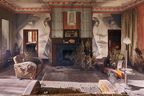 Rone Empire Street Art In Abandoned Art Deco Mansion Architectural