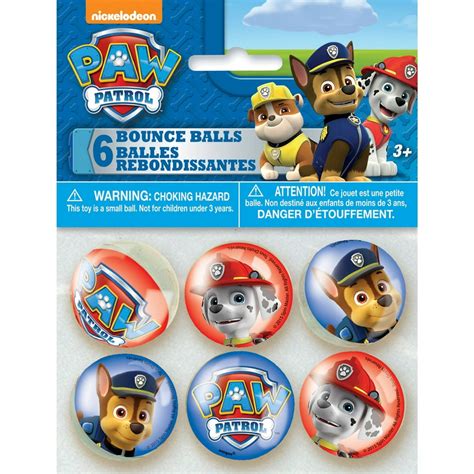 Paw Patrol Bouncy Ball Party Favors 6ct