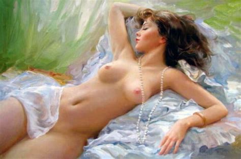 Wall Art Sleeping Beauty Nude Oil Painting HD Giclee Printed On Canvas