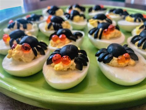 Halloween Spooky Spider Deviled Eggs Recipe Recipe