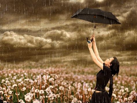 Sad Girl In Rain High Definition Wallpaper 21220 Baltana