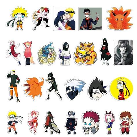 Naruto Stickers Randomized 10 Pack Etsy