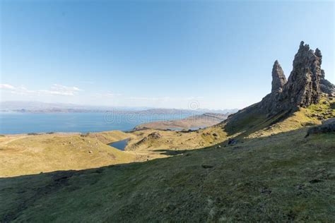 Old Man Of Storr Isle Of Skye In Scotland United Kingdom Stock Image