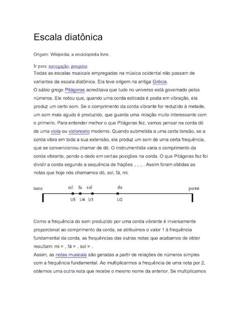 PDF Escala diatônica dirsom com br Diatonica pdf Escala diatônica Origem Wikipédia a