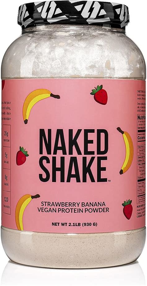 Naked Shake Vegan Protein Powder Strawberry Banana Flavored Plant Based Protein From Us