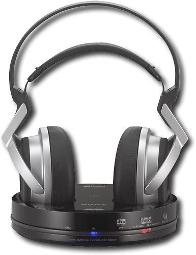 Best Buy Sony 24ghz Wireless Digital Headphones Black Mdrds6000