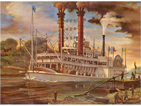 Pin On Great Steamboat Race 1870